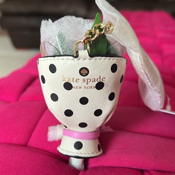 Kate Spade Flora Flower Bag Charm-NWT - Picture 3 of 8